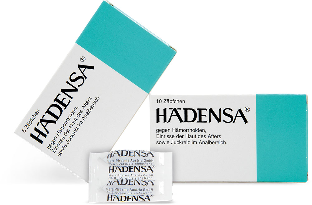 Hädensa gegen Hämorrhoiden - Zäpfchen